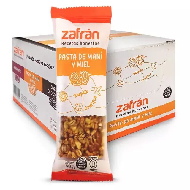 Barras de maní y miel...